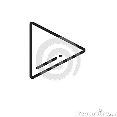 Play sign icon Vector Illustration